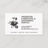 プロフェッショナルモダン造園およびラ気にウン 名刺 (正面)