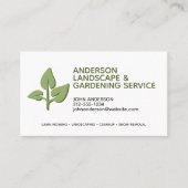 プロフェッショナルモダン造園およびラ気にウン 名刺 (正面)