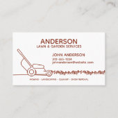 プロフェッショナルモダン造園およびラ気にウン 名刺 (正面)