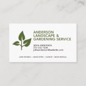 プロフェッショナルモダン造園およびラ気にウン 名刺 (正面)