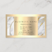 プロフェッショナルモダン金ゴールドフレーム抽象芸術大理石 名刺 (裏面)