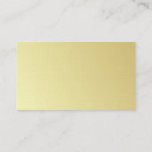 プロフェッショナルモダン金ゴールドルックプレミアムリネンリュックス 名刺 (裏面)