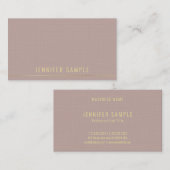 プロフェッショナルモダン金ゴールド文字エレガントテンプレート 名刺 (正面/裏面)