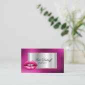 プロフェッショナルモダン銀企業の眉まつ 名刺 (スタンド正面)