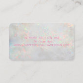 プロフェッショナルモダン顔シルエットオペル 名刺 (裏面)