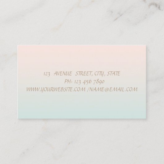 プロフェッショナルモダン魅力的、きらびやかな唇 名刺 (裏面)