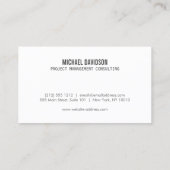 プロフェッショナルモダン4名名刺 名刺 (裏面)