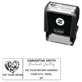 プロフェッショナルモダン「ありがとう」差出人住所 セルフインキングスタンプ (インサイチュ)