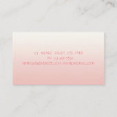 プロフェッショナルモダン，はさみ，口紅，花 名刺 (裏面)