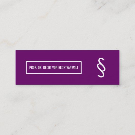 プロフェッショナルモダン スキニー名刺 (裏面)