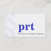 プロフェッショナルモダン 名刺 (裏面)