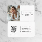 プロフェッショナルモダン | QRコード付き写真 名刺