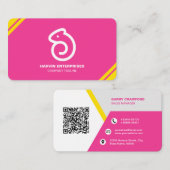 プロフェッショナルモダンQRコーカスタムドパーソナライズされたブ 名刺 (正面/裏面)