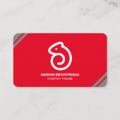 プロフェッショナルモダンQRコーカスタムドパーソナライズされたブ 名刺 (正面)