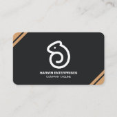 プロフェッショナルモダンQRコーカスタムドパーソナライズされたブ 名刺 (正面)