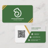 プロフェッショナルモダンQRコーカスタムドパーソナライズされたブ 名刺 (正面/裏面)