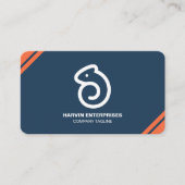 プロフェッショナルモダンQRコーカスタムドパーソナライズされたブ 名刺 (正面)