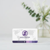 プロフェッショナルモダンQRコードカスタムパーソナライズされた 名刺 (スタンド正面)