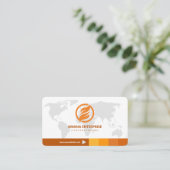 プロフェッショナルモダンQRコードカスタムパーソナライズされた 名刺 (スタンド正面)