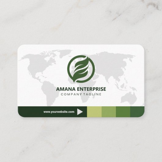 プロフェッショナルモダンQRコードカスタムパーソナライズされた 名刺 (正面)