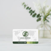 プロフェッショナルモダンQRコードカスタムパーソナライズされた 名刺 (スタンド正面)