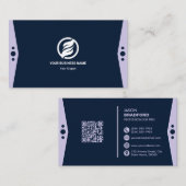 プロフェッショナルモダンQRコードカスタムパーソナライズされたBu 名刺 (正面/裏面)