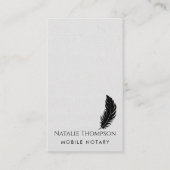 プロフェッショナルモダンQRコード縦公証人公共 名刺 (正面)