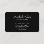 プロフェッショナルモノクロモノグラムの写真 名刺 (裏面)