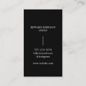 プロフェッショナルモノクロ写真 名刺 (裏面)