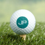 プロフェッショナルモノグラムのタイトリストPro V1ティール（緑がかった色） ゴルフボール<br><div class="desc">テンプレートカスタムプロフェッショナルモダンタイトル一覧2023 Pro V1 12パックティール（緑がかった色）ブルーゴルフボール。</div>