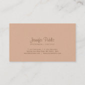 プロフェッショナルモノグラムエレガントカラーズパールラグジュアリー 名刺 (裏面)