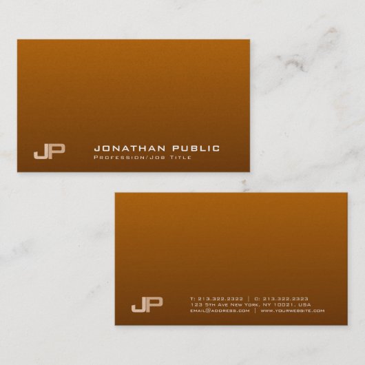 プロフェッショナルモノグラムエレガントモダンパールラグジュアリー 名刺 (正面/裏面)