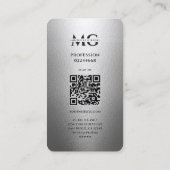 プロフェッショナルモノグラムエレガント銀 名刺 (裏面)