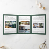 プロフェッショナルモノグラムグリーンパンフレット 三つ折りカード (内部)