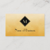 プロフェッショナルモノグラムゴールデンイエローアンドブラック 名刺 (正面)