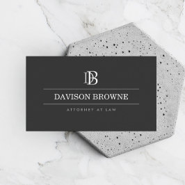 プロフェッショナルモノグラムダークグレー 名刺