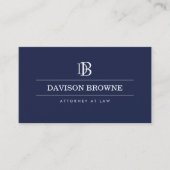 プロフェッショナルモノグラムダークブルー 名刺 (正面)