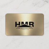 プロフェッショナルモノグラムトライアングルブラック金ゴールド 名刺 (正面)