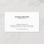 プロフェッショナルモノグラムブラック 名刺 (裏面)