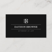 プロフェッショナルモノグラムブラック 名刺 (正面)