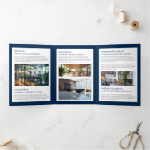 プロフェッショナルモノグラムブルーパンフレット 三つ折りカード (内部)