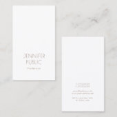 プロフェッショナルモノグラムプレーンエレガントモダンデザイン 名刺 (正面/裏面)