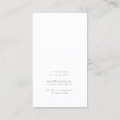 プロフェッショナルモノグラムプレーンエレガントモダンデザイン 名刺 (裏面)