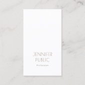 プロフェッショナルモノグラムプレーンエレガントモダンデザイン 名刺 (正面)