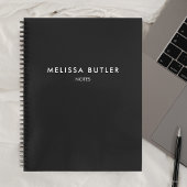 プロフェッショナルモノグラムミニマリストブラック ノートブック