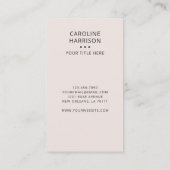 プロフェッショナルモノグラムモダン抽象芸術芸術的 名刺 (裏面)