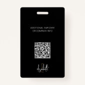 プロフェッショナルモノグラム会社オフィスID バッジ (裏面)