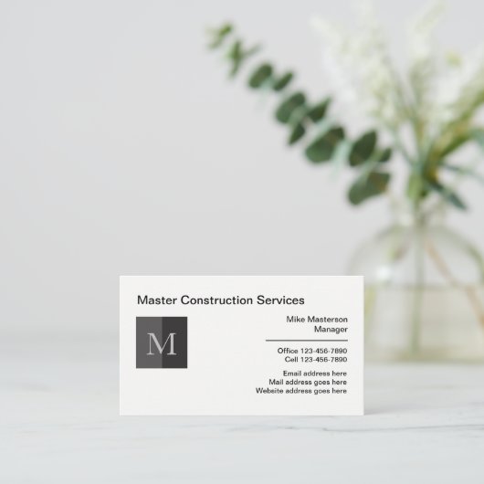 プロフェッショナルモノグラム名刺 名刺 (スタンド正面)