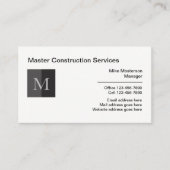 プロフェッショナルモノグラム名刺 名刺 (正面)