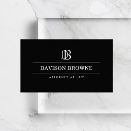 プロフェッショナルモノグラム弁護士、弁護士ブラック 名刺